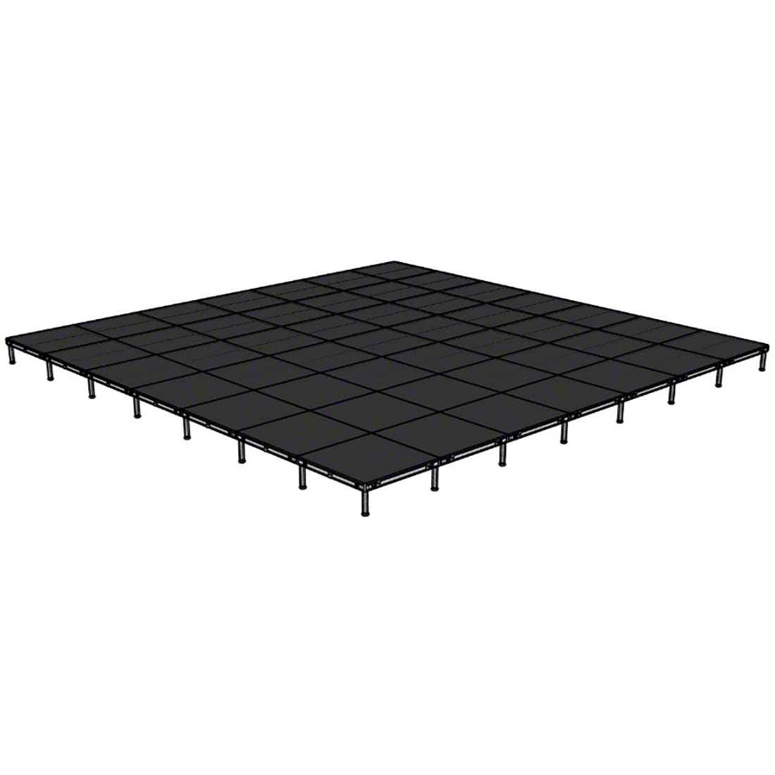 Biljax AS2100 28'x28' Portable Stage Kit (49 - 4'x4' Decks) BJX-AS44-28X28