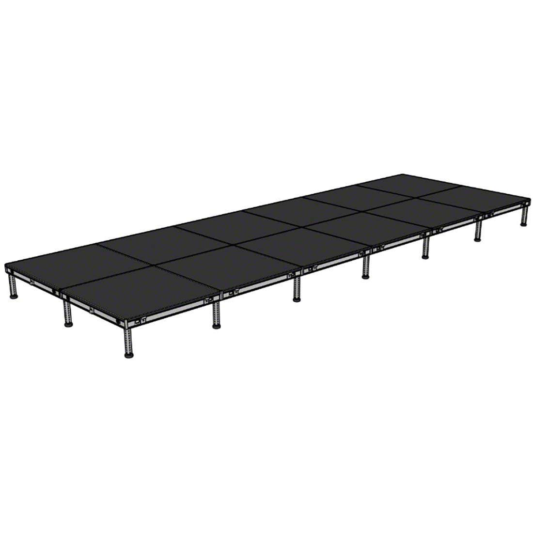 Biljax AS2100 8'x24' Portable Stage Kit (12 - 4'x4' Decks) BJX-AS44-8X24