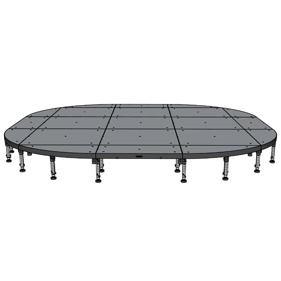 Biljax ST8100 15' Rounded Square Stage Kit | StageDrop