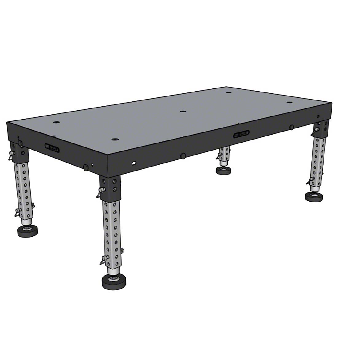 Biljax ST8100 2'x4' Portable Stage Unit, Gray Stained Plywood BJX-ST-2X4-GSP