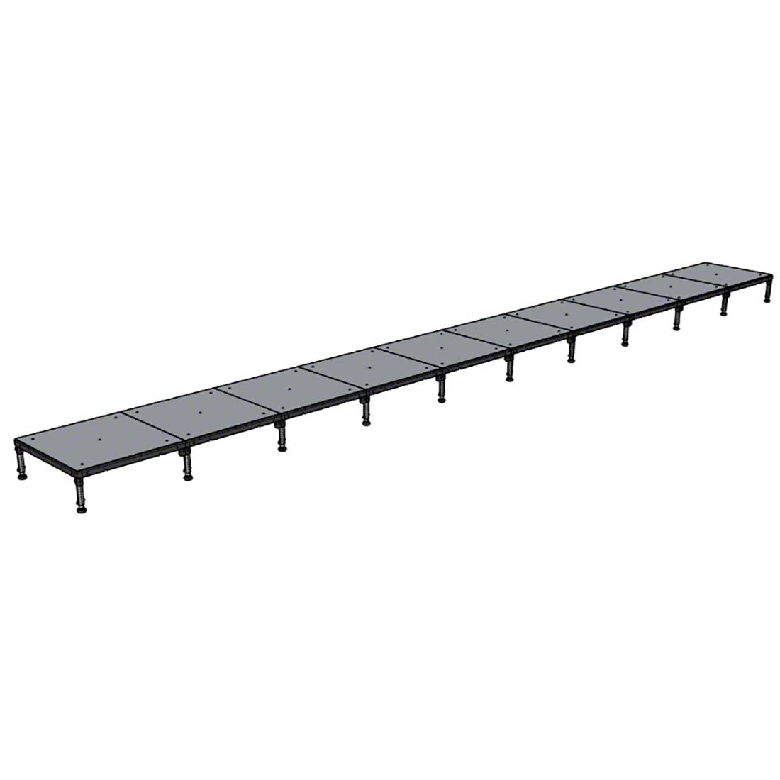 Biljax ST8100 Multi-Stage 4'x40' Portable Stage Kit BJX-ST-4X40
