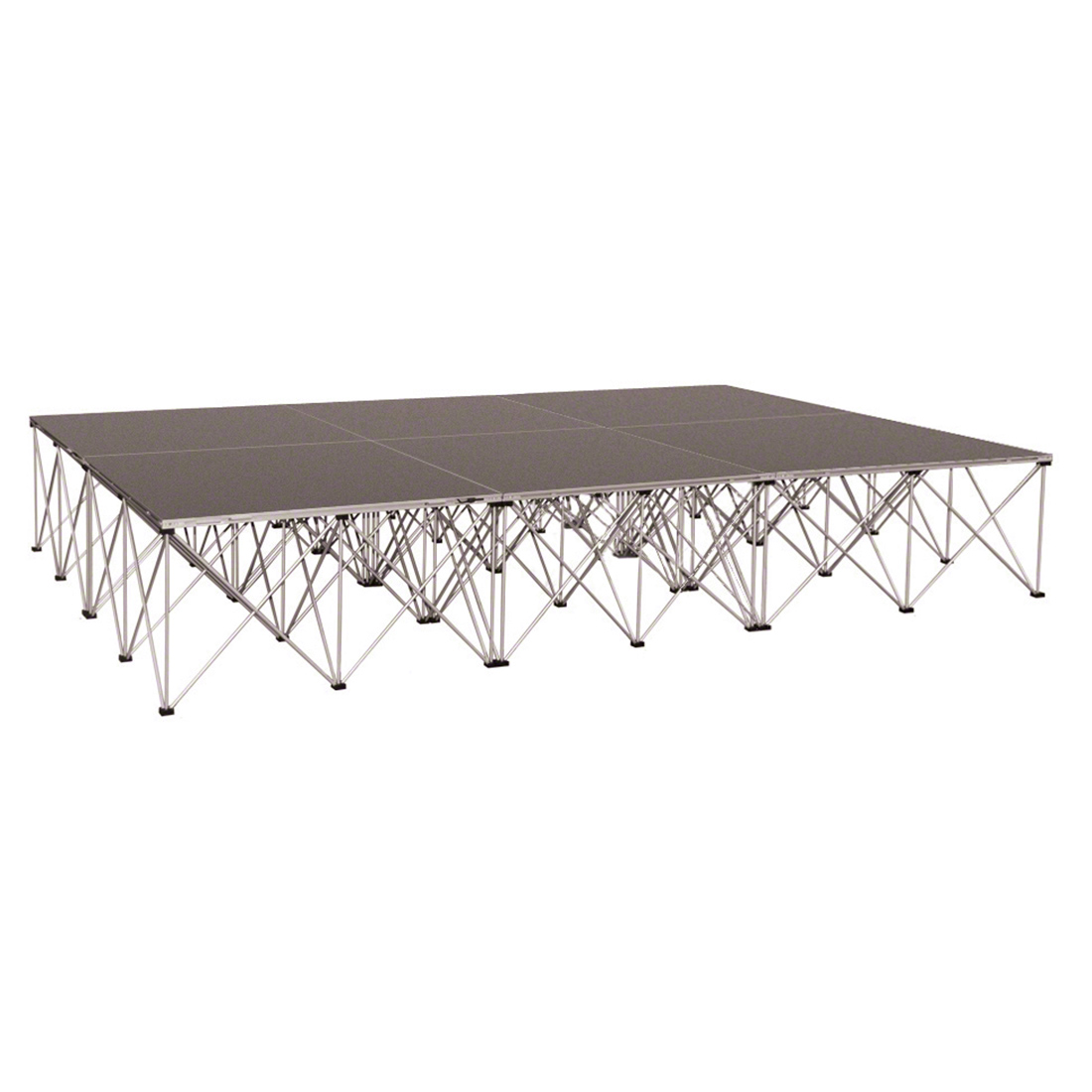 IntelliStage Lightweight 12'x8' Drum Riser, Carpet | StageDrop