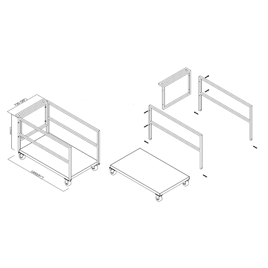 All-Terrain Stage Platform Storage Cart - ATPCART