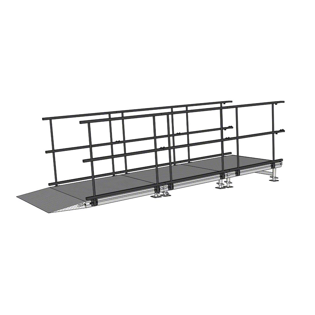 Universal Straight ADA Wheelchair Ramp for 12