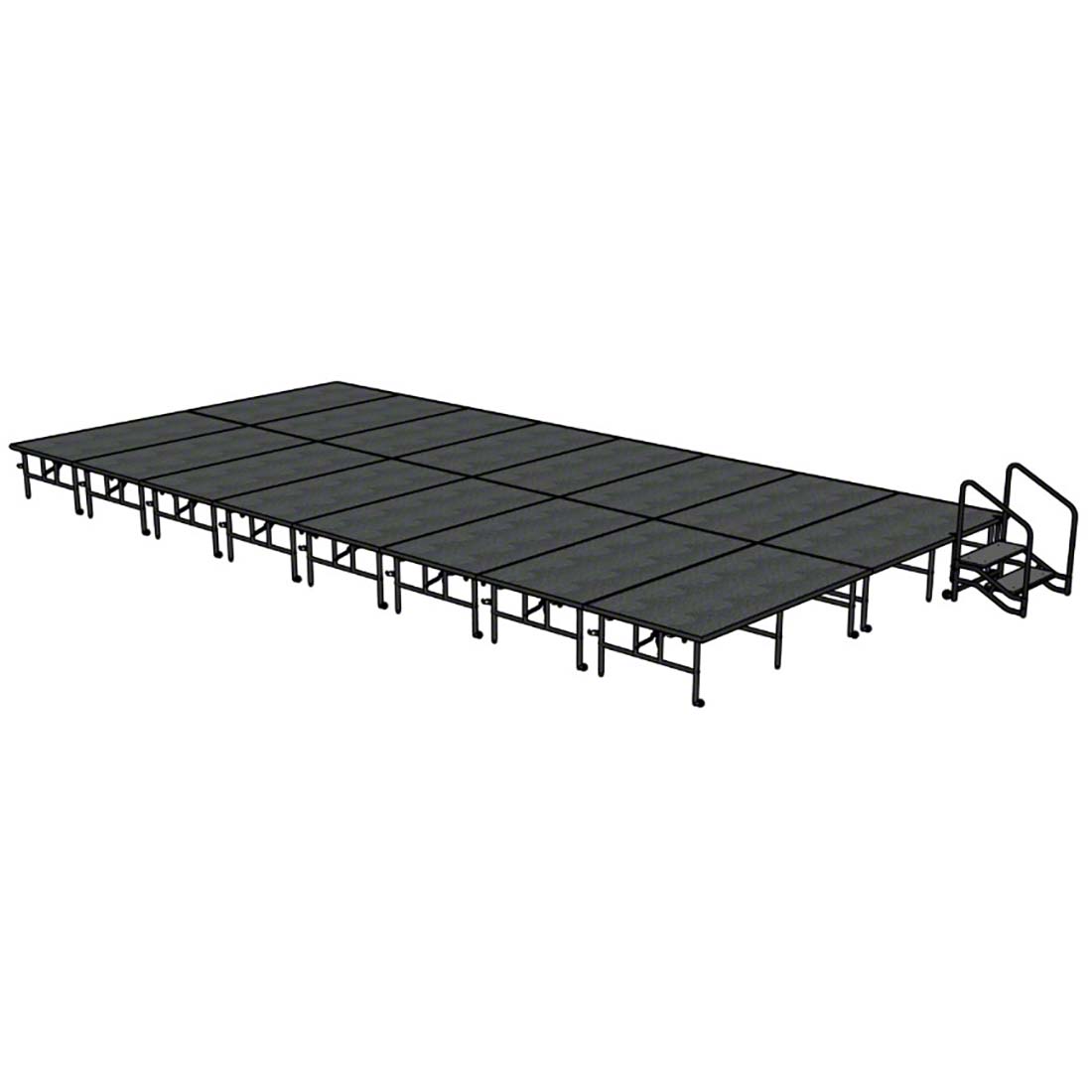 Midwest Folding TransFold 16'x32' Dual-Height Stage with Step, 24