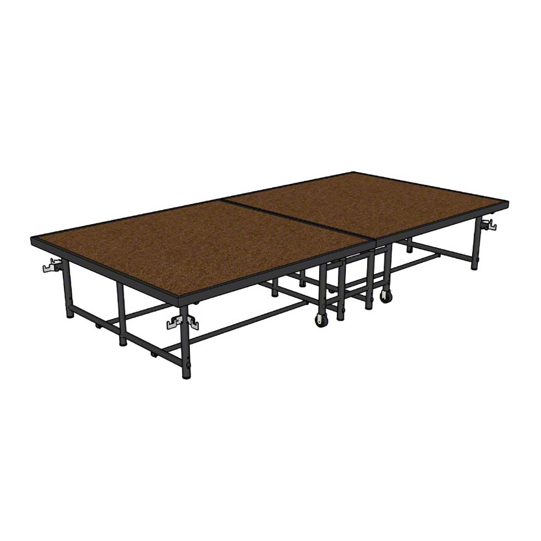 Midwest Folding Mobile 4'x8' Fold and Roll Stage | StageDrop