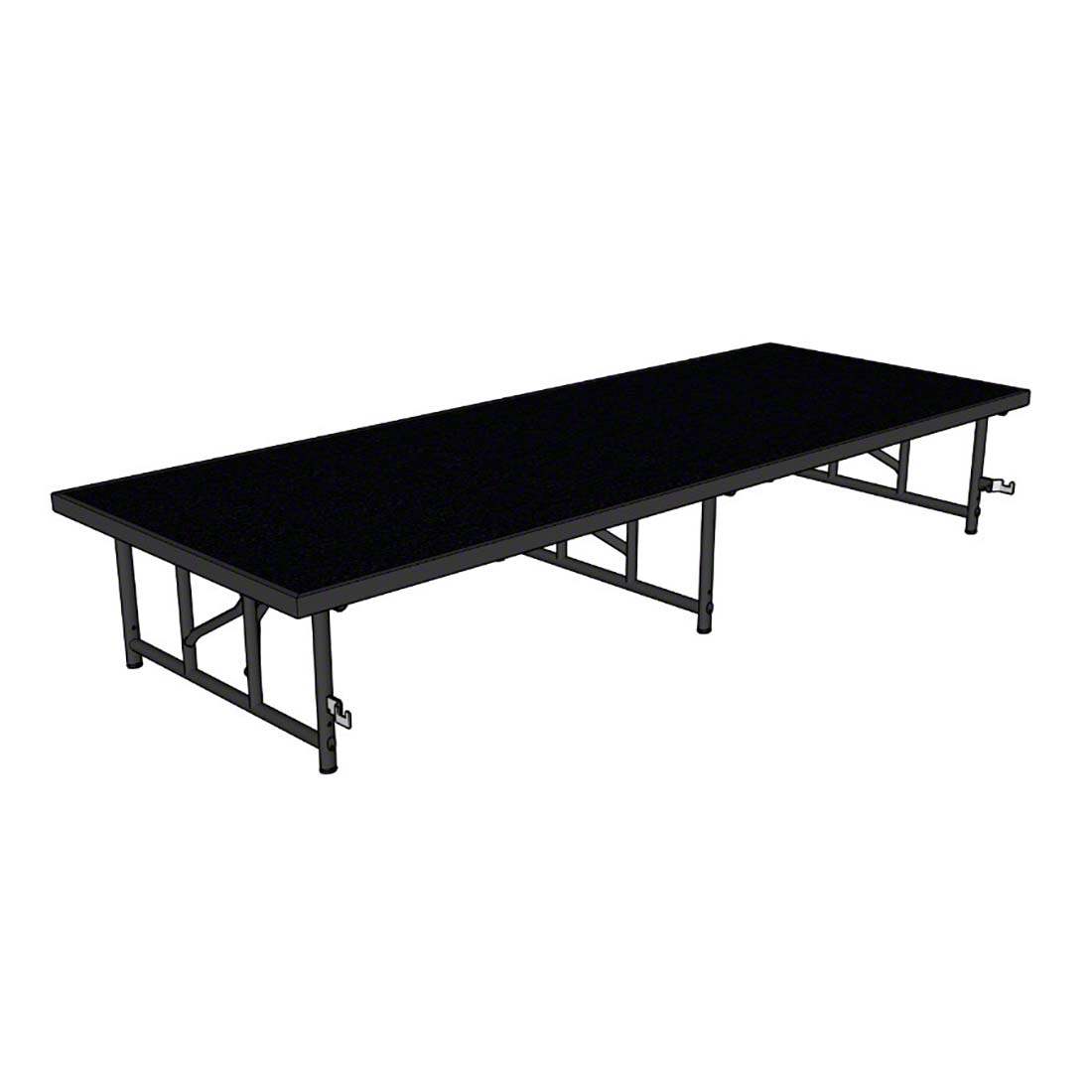 パーテーション Midwest Folding TransFold 3'x8' Portable Stage | StageDrop