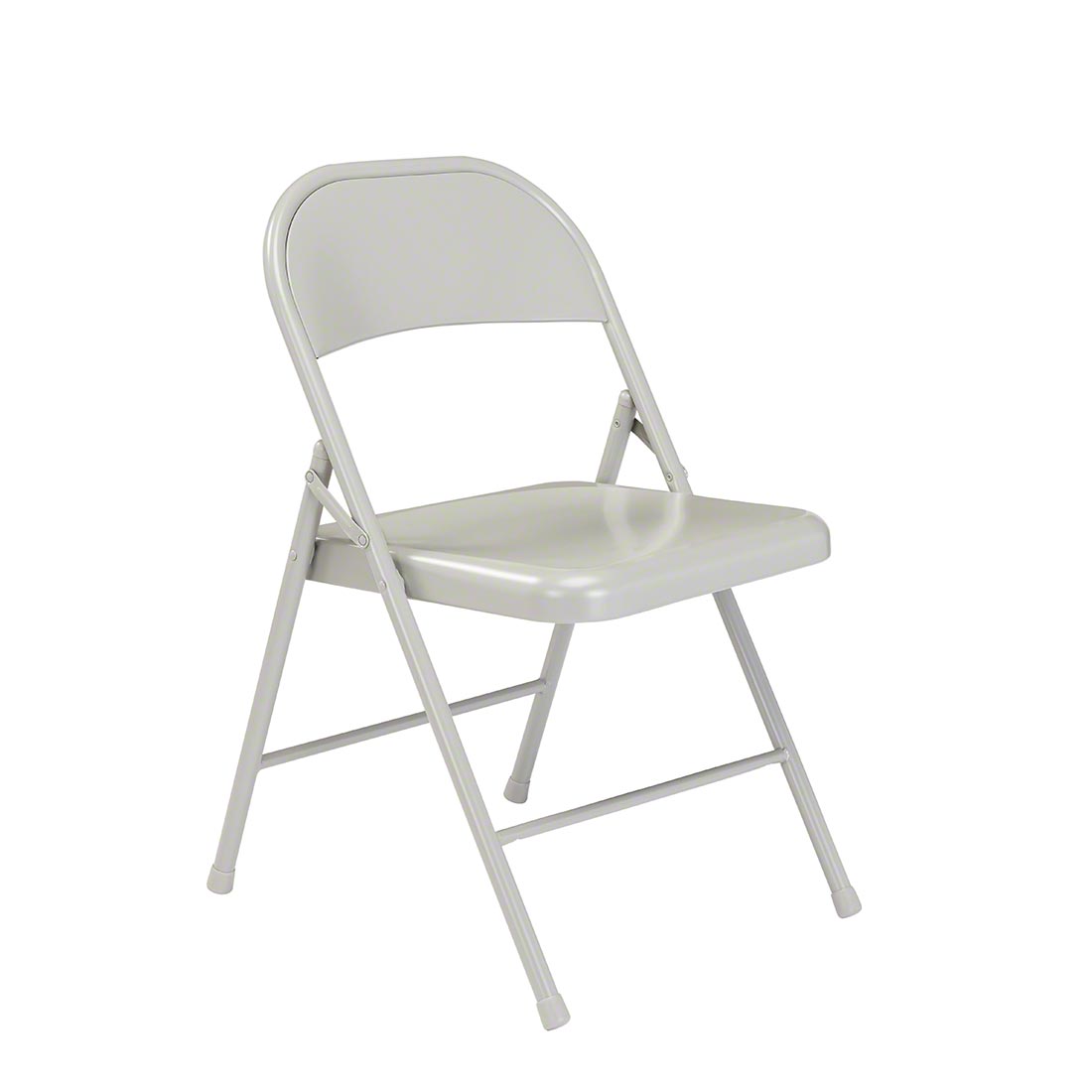 Basics by NPS 902 All-Steel Folding Chair, Grey (4-pack)