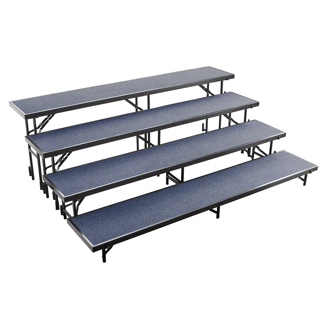 NPS® RS4LC 4-Level 8' Straight Choral Riser, Carpet | StageDrop