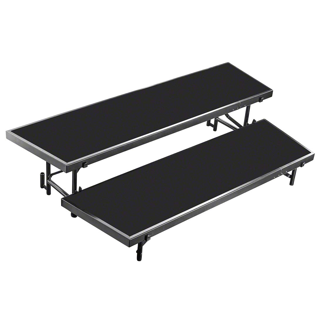 Popeless Riser NPS® RT2LP 2-Level Tapered Choral Riser, Polydeck | StageDrop