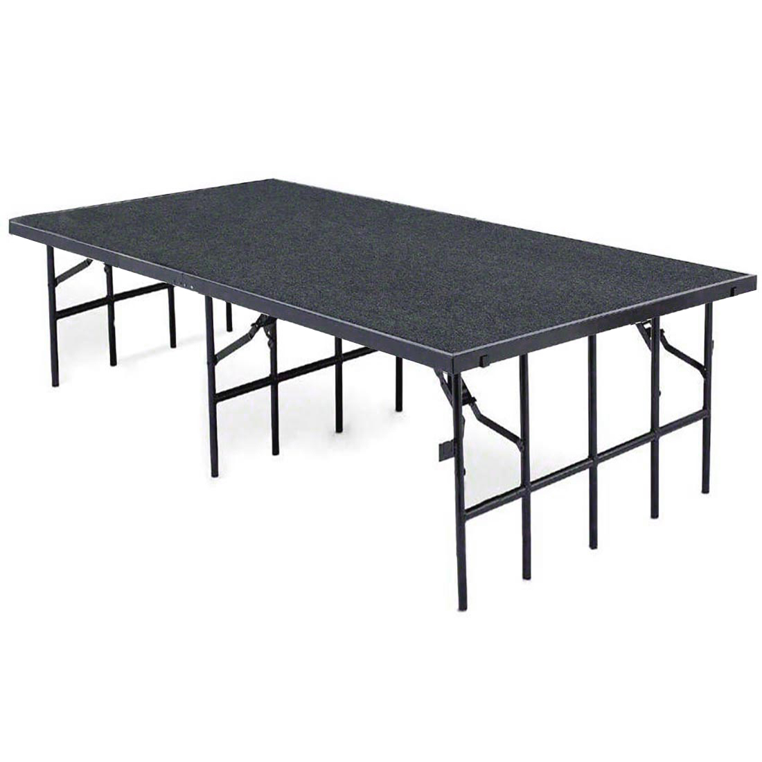National Public Seating S4832C 4'x8' Portable Stage with Carpet, 32
