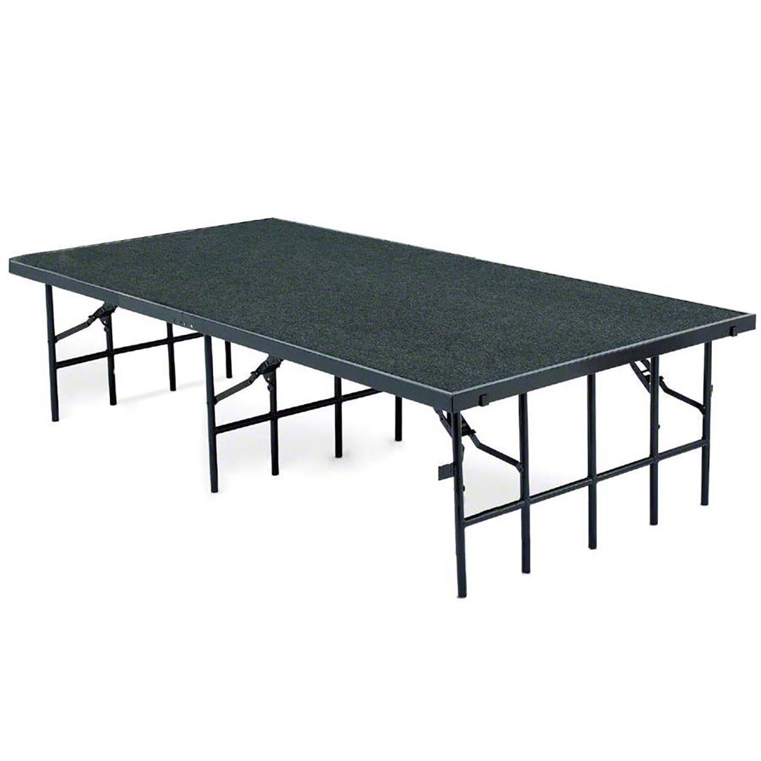 National Public Seating S4824C 4'x8' Portable Stage with Carpet, 24