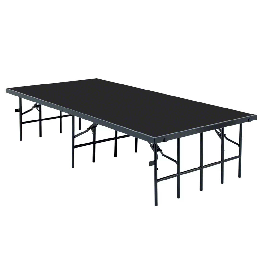 National Public Seating S4816P 4'x8' Portable Stage with Polydeck Surface, 16