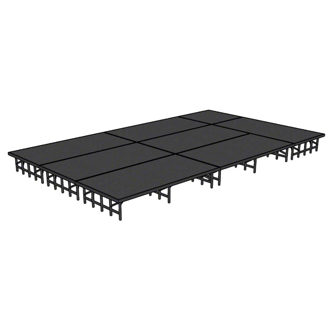 National Public Seating 12'x20' Portable Stage Kit NPS-SD12X20