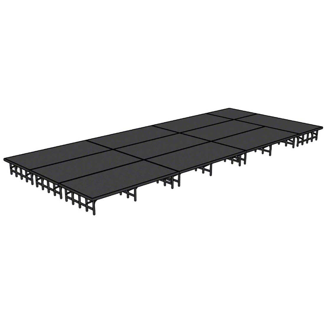 National Public Seating 12'x28' Portable Stage Kit NPS-SD12X28