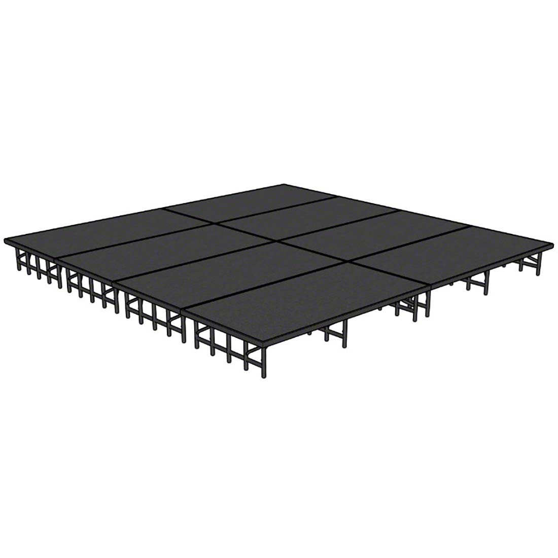 National Public Seating 16'x16' Portable Stage Kit NPS-SD16X16