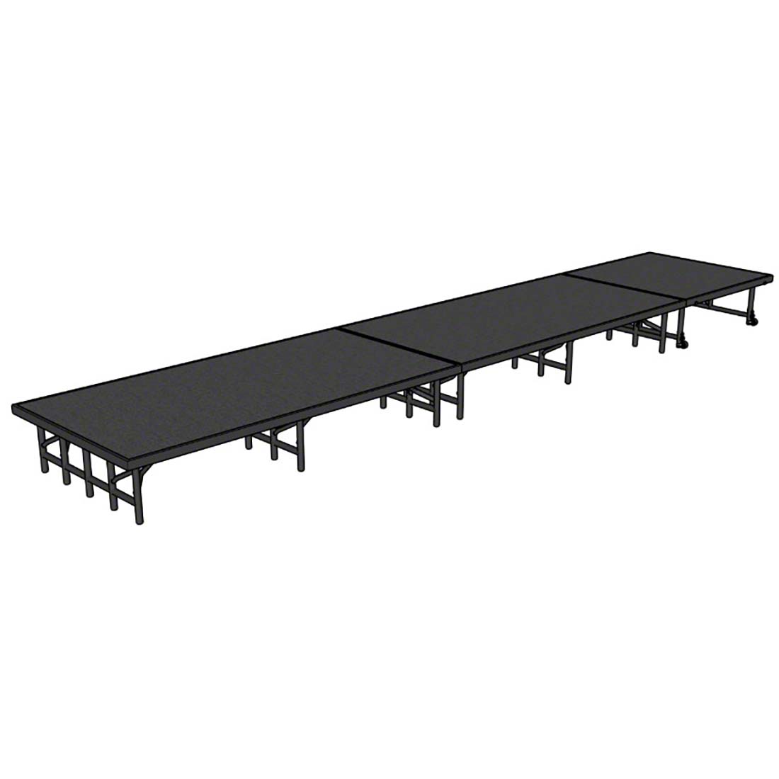 National Public Seating 4'x20' Portable Stage Kit NPS-SD4X20