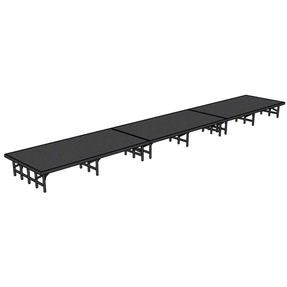 National Public Seating 4'x24' Portable Stage Kit NPS-SD4X24