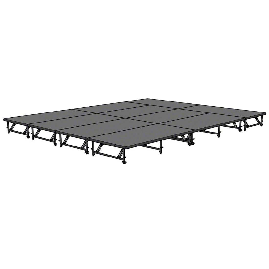 Staging 101 16'x20' Portable Stage, 16"-24" Adjustable Height