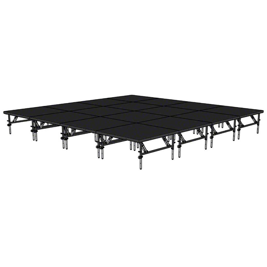 Staging 101 16'x16' Portable Stage w/Wheels, 24