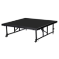 National Public Seating TransFix 4'x4' Stage Panel, 24"-32" Adjustable-Height with PolyDeck Surface
