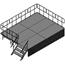 TotalPackage™ Dual-Height Portable Stage Kit, 12'x16' - TPDH1216
