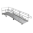 EZ-Access Pathway HD Solo Aluminum Ramp with Two-Line Handrails - EZA-PHD S0648TL