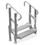 Modular XP Aluminum 2-Step Stair with Hand Rails - MXP2STAIR