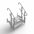 Modular XP Aluminum 2-Step Stair with Hand Rails