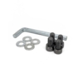 Staging 101 Replacement Hardware for STAIR4X3ADAPT Stair Bracket (for 4' Wide Height Adjustable Stairs)