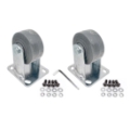 Staging 101 Replacement Fixed Casters for Storage Trolleys (2-pack)