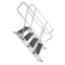 StageQ 4-Step Foldable Adjustable Stair Unit w/ Rail, for 34" High Stage - PRX-XSQ-ST4