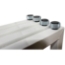 ProX 4 Panel Collapse-and-Go DJ Facade Package, White Frame (MK3) - PRX-XF-4X3048WMK3