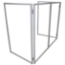 ProX 4 Panel Collapse-and-Go DJ Facade Package, White Frame (MK3) - PRX-XF-4X3048WMK3