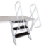 StageQ 3-Step Foldable Adjustable Stair Unit w/ Rail, for 28" High Stage - PRX-XSQ-ST3