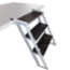 StageQ 3-Step Foldable Adjustable Stair Unit w/ Rail, for 28" High Stage - PRX-XSQ-ST3