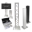 ProX Flex Tower Totem Package w/ATA Flight Case, Adjustable 3.3'H - 6.6'H - PRX-XT-FTP328-656-C