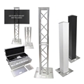 ProX Flex Tower Totem Package w/ATA Flight Case, Adjustable 3.3'H - 6.6'H