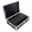 ProX Control Tower DJ Podium and Road Cases (for Pioneer DDJ-REV7, XDJ-XZ, FLX10 & Rane 4), Black Finish - PRX-XZF-DJCTBLCASEMK2