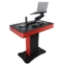 ProX Pioneer Control Tower DJ Podium and Cases, Red/Black - ARCHIVED - PRX-XZF-DJCTRBCASE