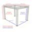 Dimensions for Truss Kit for 8'x12' Stages