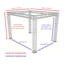 Dimensions for Truss Kit for 8'x12' Stages