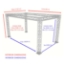Dimensions for Truss Kit for 8'x16' Stages