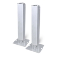 ProX K-Truss Light-Duty Square Truss Totem Package with White Scrims, 2m Height