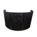 ProX 5 Panel LUNA Circular DJ Facade Package, Black Frame/Hardware
