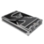 ProX Z-Table Junior Folding DJ Mobile Workstation, Flight Case Style with Wheels, Black/Aluminum - PRX-XS-ZTABLEJR