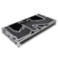 ProX Z-Table Folding DJ Mobile Workstation, Flight Case Style with Wheels, Black/Aluminum - PRX-XS-ZTABLE