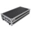 ProX Z-Table Folding DJ Mobile Workstation, Flight Case Style with Wheels, Black/Aluminum - PRX-XS-ZTABLE