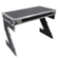 ProX Z-Table Folding DJ Mobile Workstation, Flight Case Style with Wheels, Black/Aluminum - PRX-XS-ZTABLE