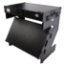 ProX Z-Table Junior Folding DJ Mobile Workstation, Flight Case Style with Wheels, Black/Black - PRX-XS-ZTABLEBLJR
